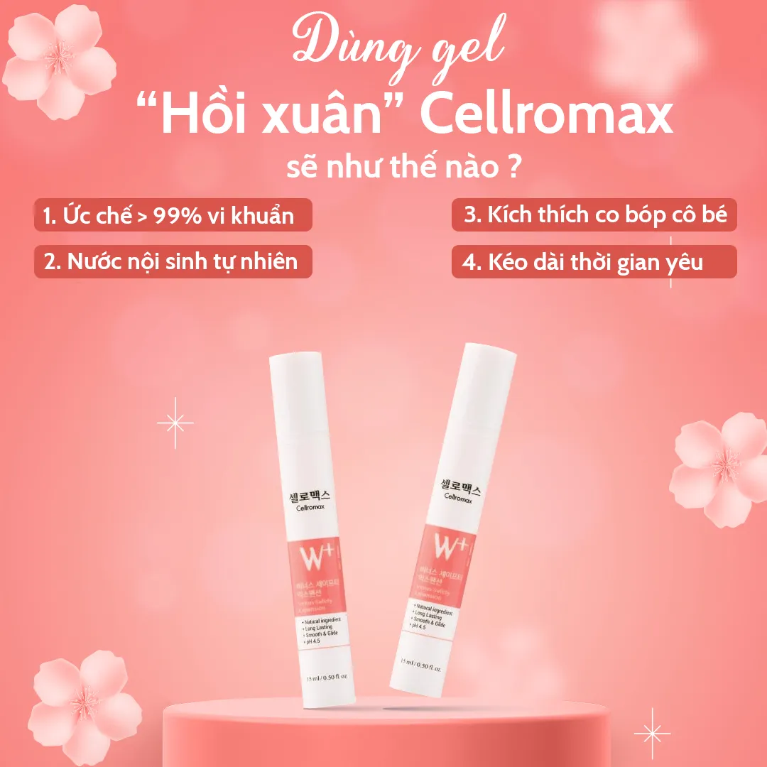 Cellromax Venus - Gel Đầu Tiên và Duy Nhất Có Tác Dụng Hồi Xuân Cô Bé