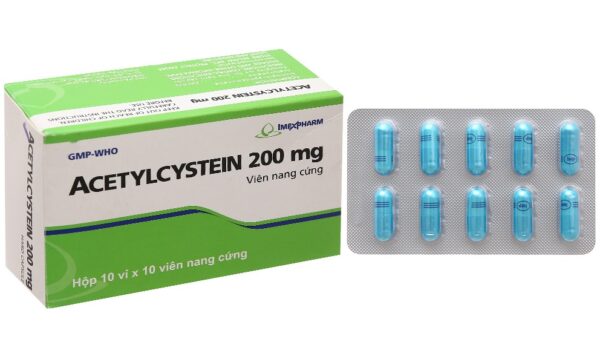 Acetylcysteine 200mg: Giải độc, bảo vệ sức khỏe gan, phổi