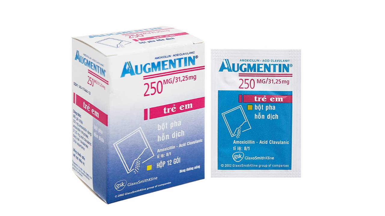 Augmentin 250: Kháng sinh điều trị nhiễm khuẩn