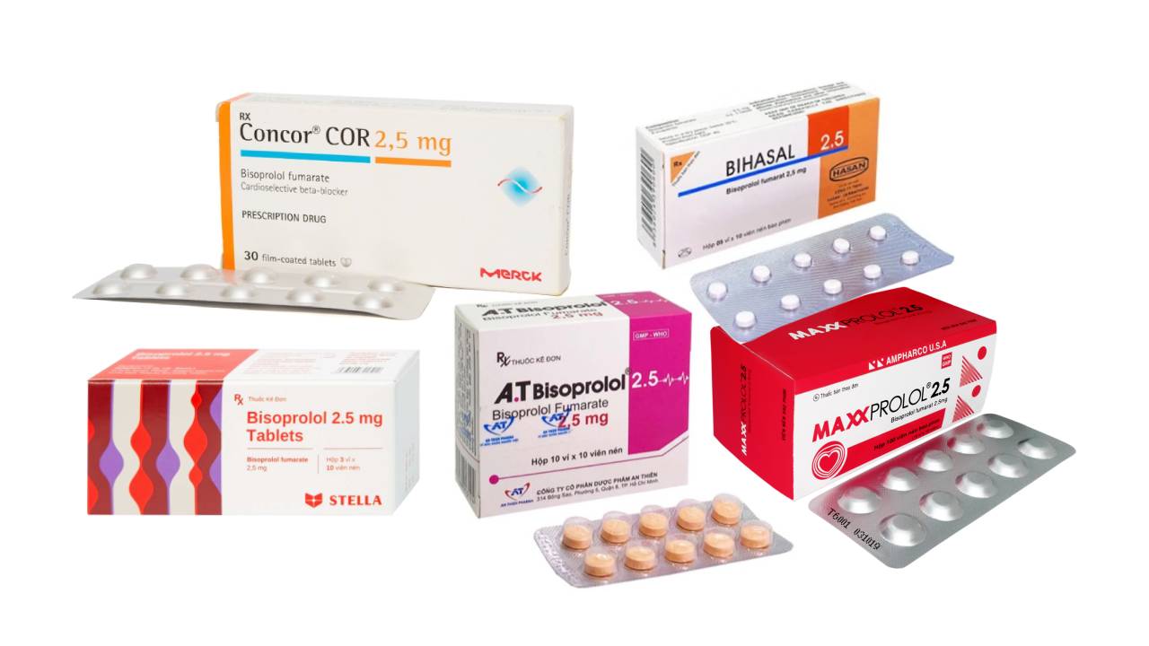 Bisoprolol 2.5 mg và bệnh huyết áp, tim mạch