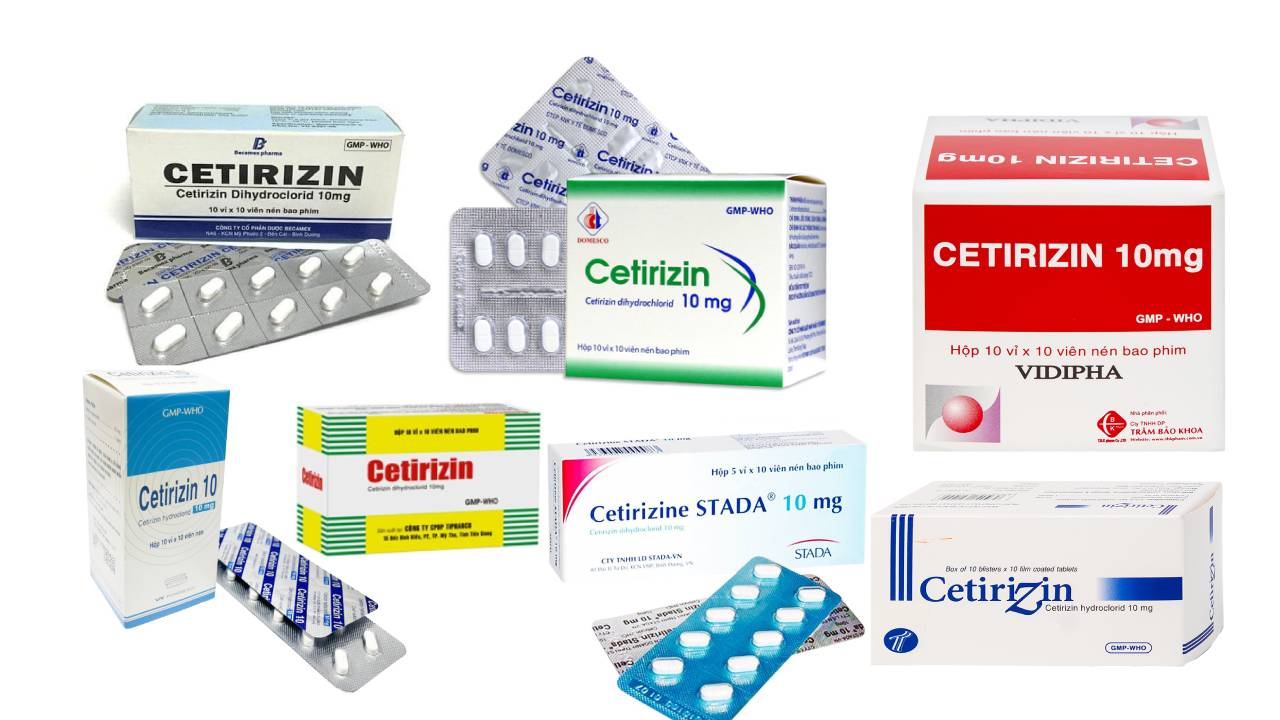 Cetirizin 10mg – Thuốc kháng histamin điều trị dị ứng