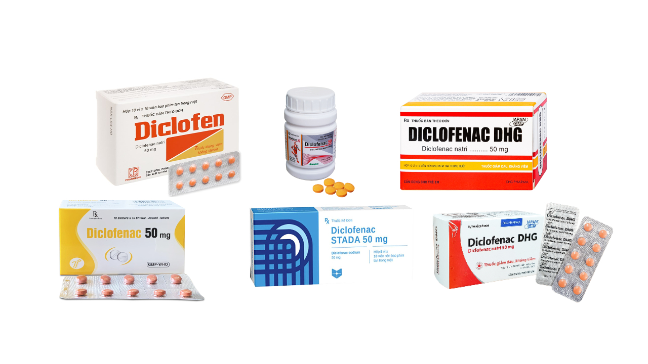 Diclofenac 50mg – Thuốc chống viêm giảm đau trong điều trị