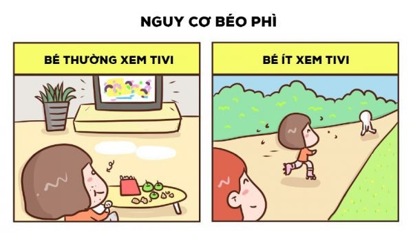 Điểm mặt 4 tác hại khi trẻ xem tivi quá nhiều