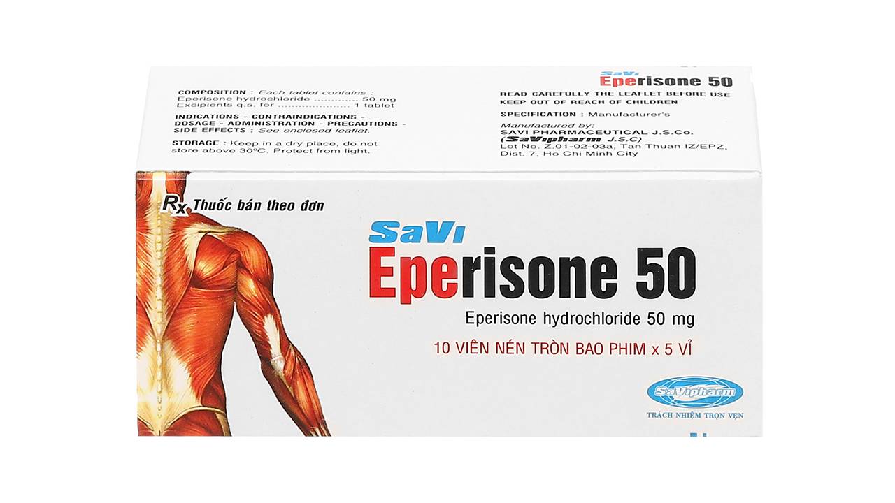 Eperisone: Thuốc giãn cơ phổ biến và thông dụng