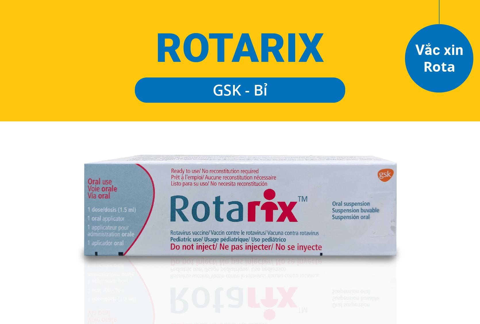 Giá vắc xin Rotarix (Bỉ) phòng tiêu chảy cấp ở trẻ em