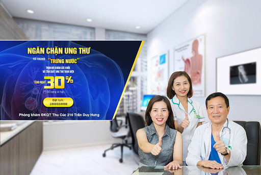 Giảm ngay 30% gói Khám sức khỏe và tầm soát ung thư toàn diện tại Phòng khám ĐKQT Thu Cúc