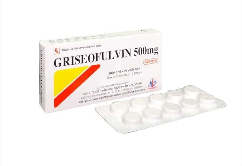 Griseofulvin 500mg – Thuốc đường uống trị bệnh nấm ngoài da