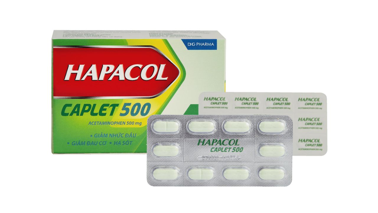 Hapacol 500: Thuốc hạ sốt, giảm nhanh triệu chứng đau