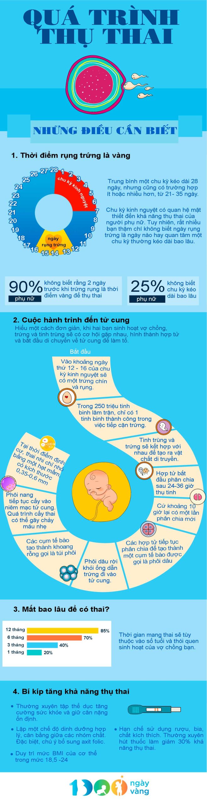 Những điều cần biết về sự thụ thai