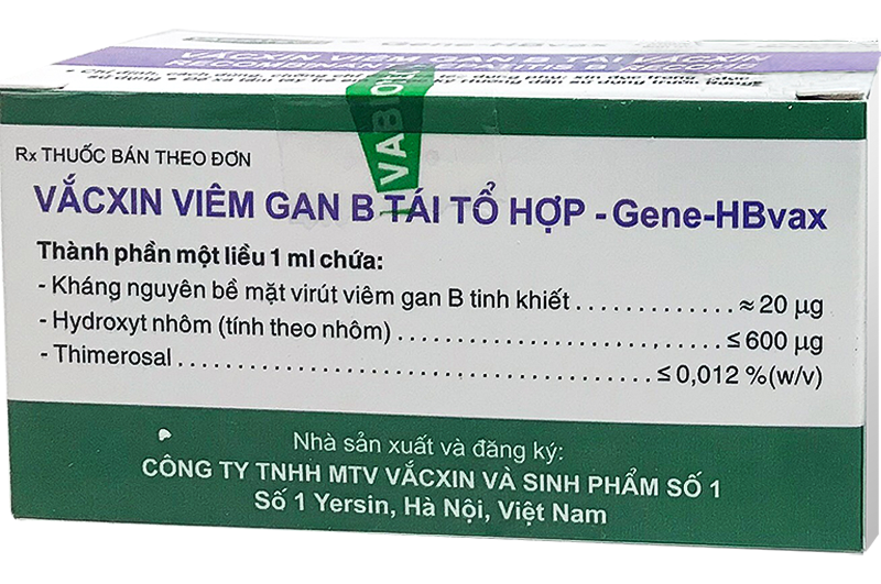 Thông tin vắc xin viêm gan B Gene – HBvax 1ml của Việt Nam