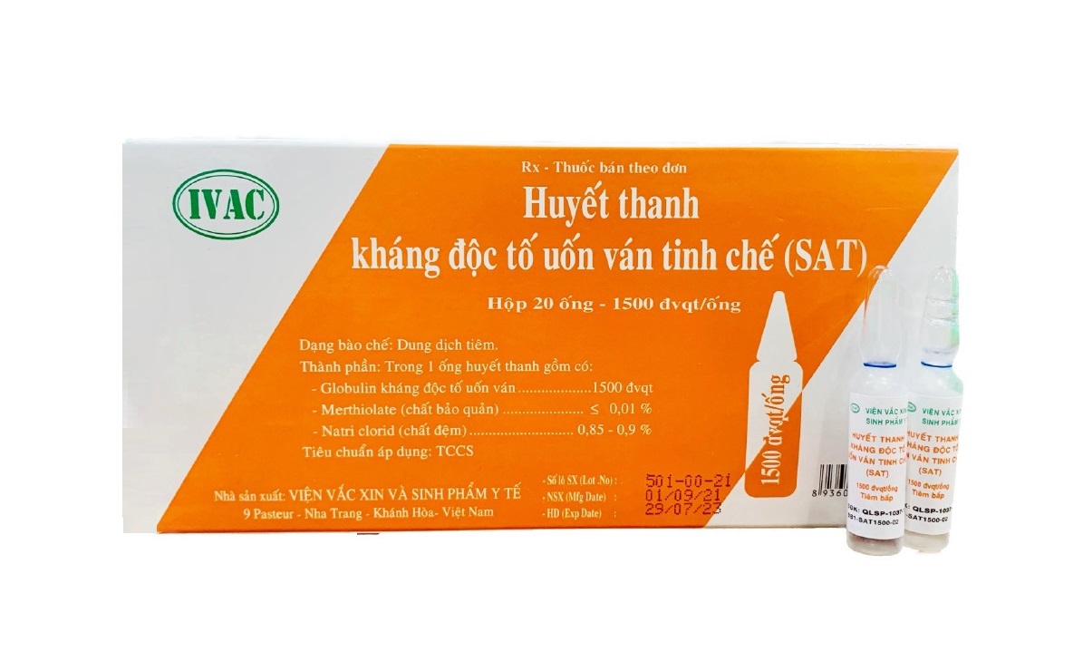 Thông tin về huyết thanh uốn ván SAT Việt Nam