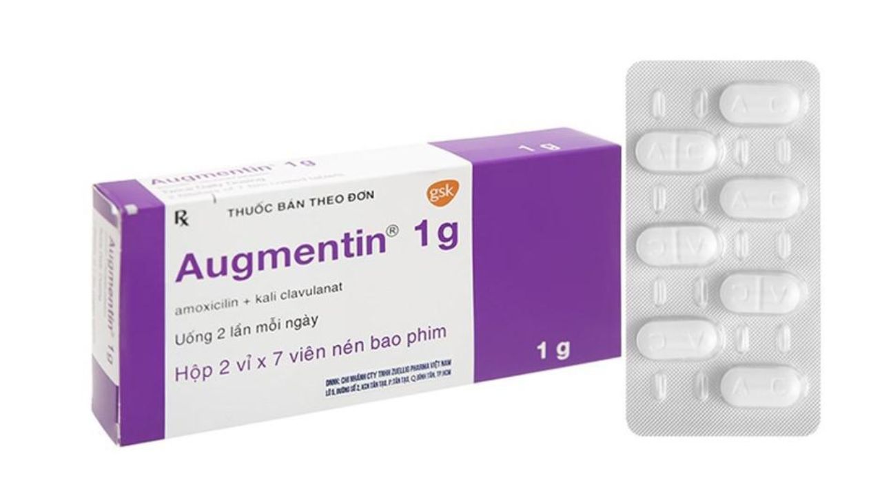 Thông tin về thành phần, tác dụng của Augmentin 1g