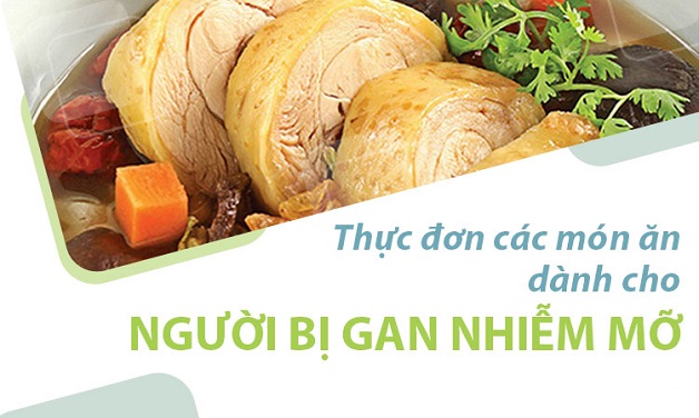 Thực đơn cho người gan nhiễm mỡ khoa học