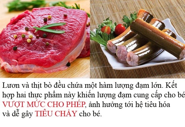 Thực phẩm tuyệt đối không được kết hợp khi nấu cháo cho bé