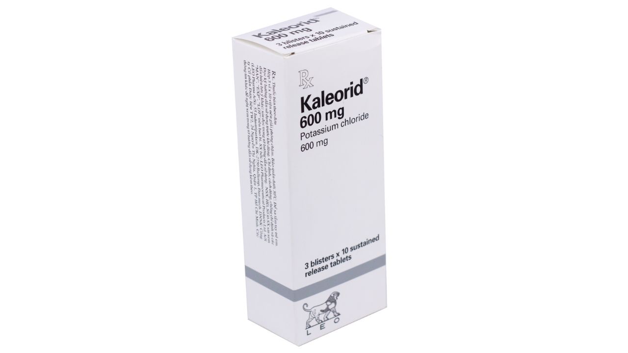 Thuốc Kaleorid 600mg: sử dụng khi nào, tác dụng và những điều lưu ý